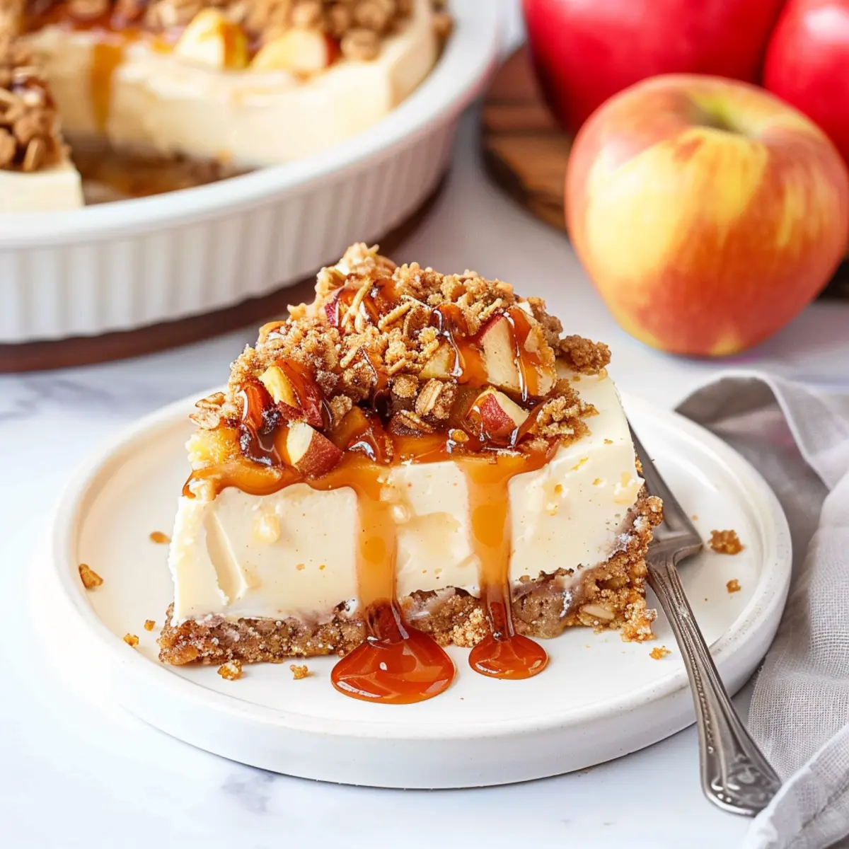 Apple Crisp Cheesecake uz6bwf