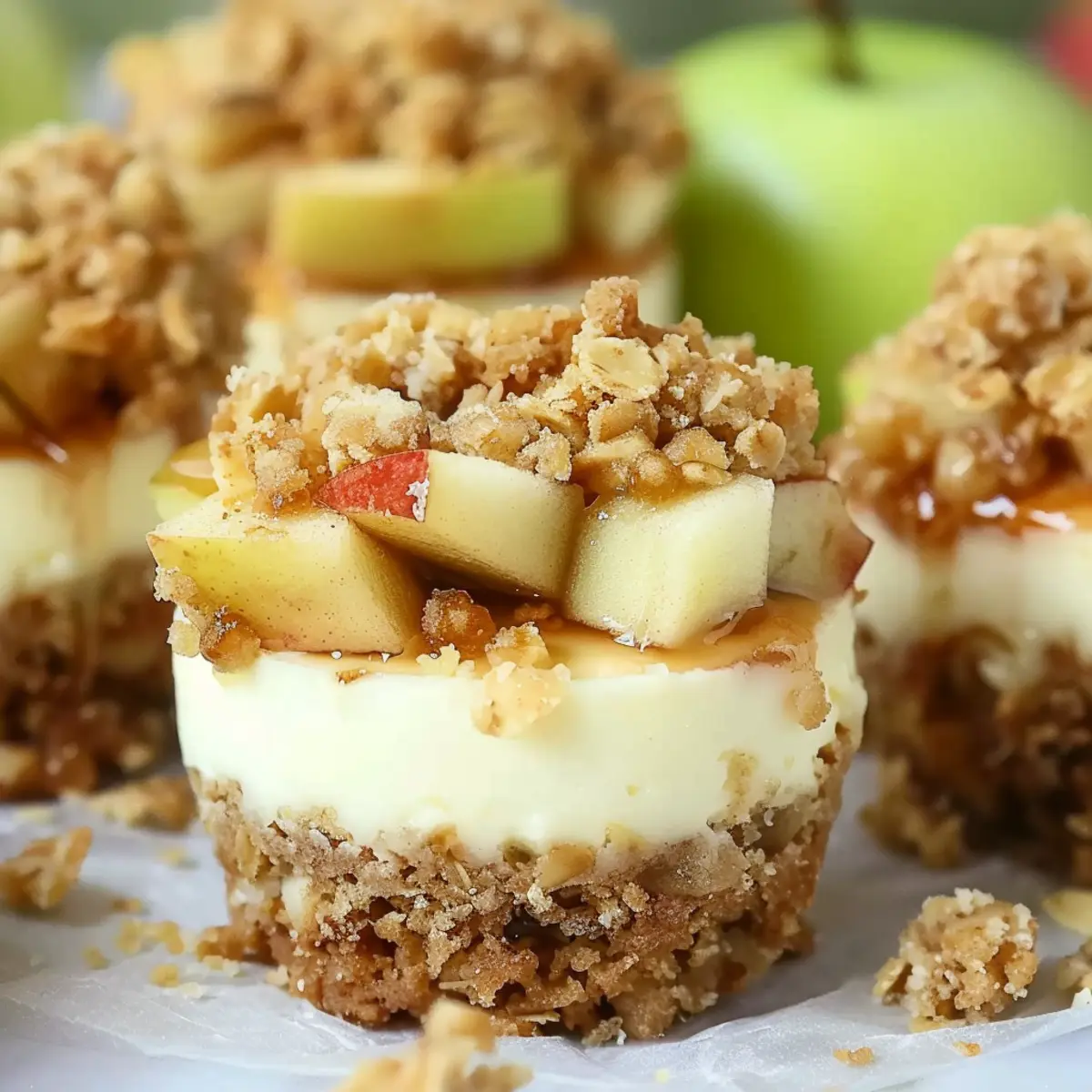 Apple Crisp Mini Cheesecakes mzc01k