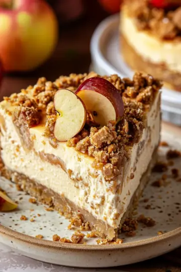 Apple Crumble Cheesecake