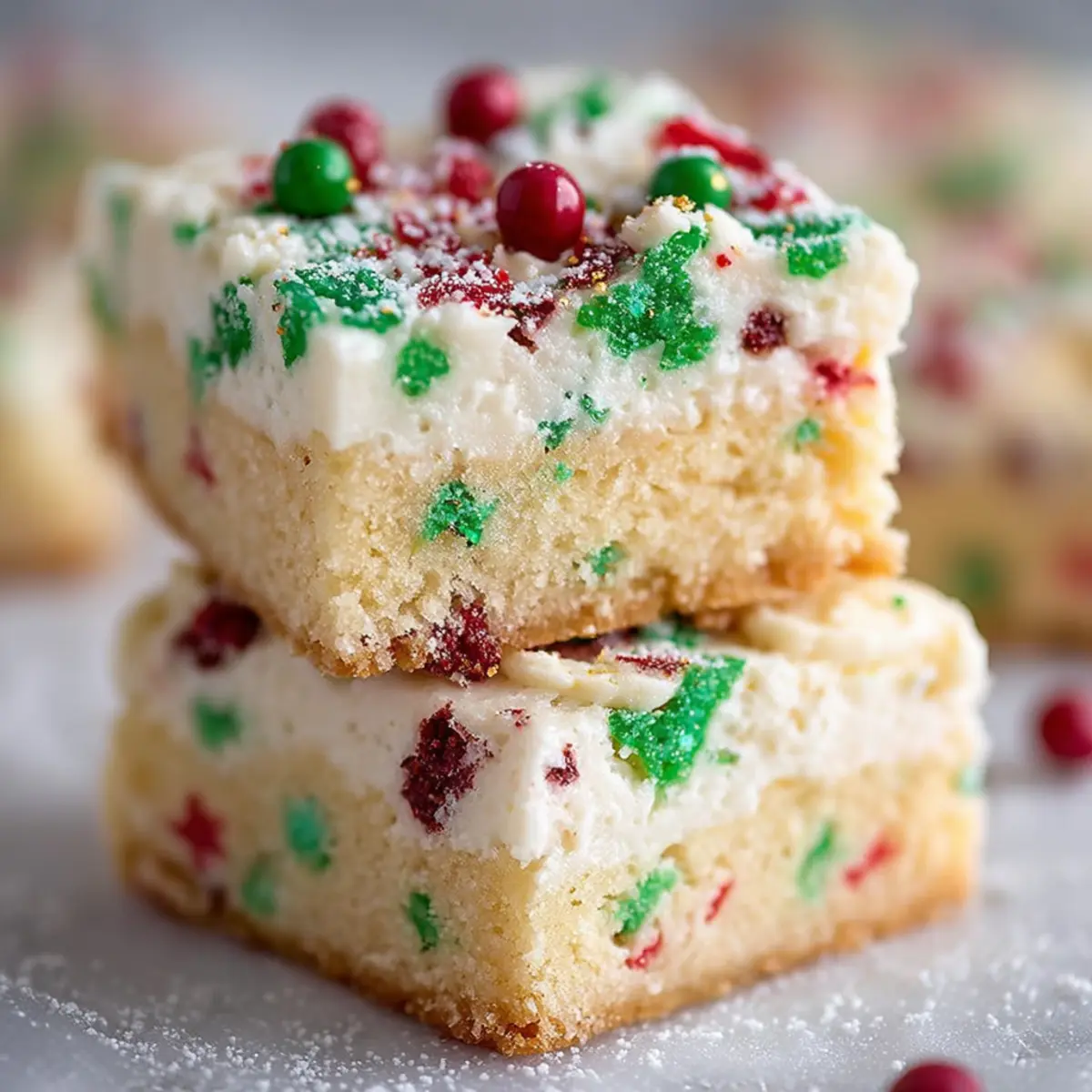 CHRISTMAS SUGAR COOKIE BARS hfncl8