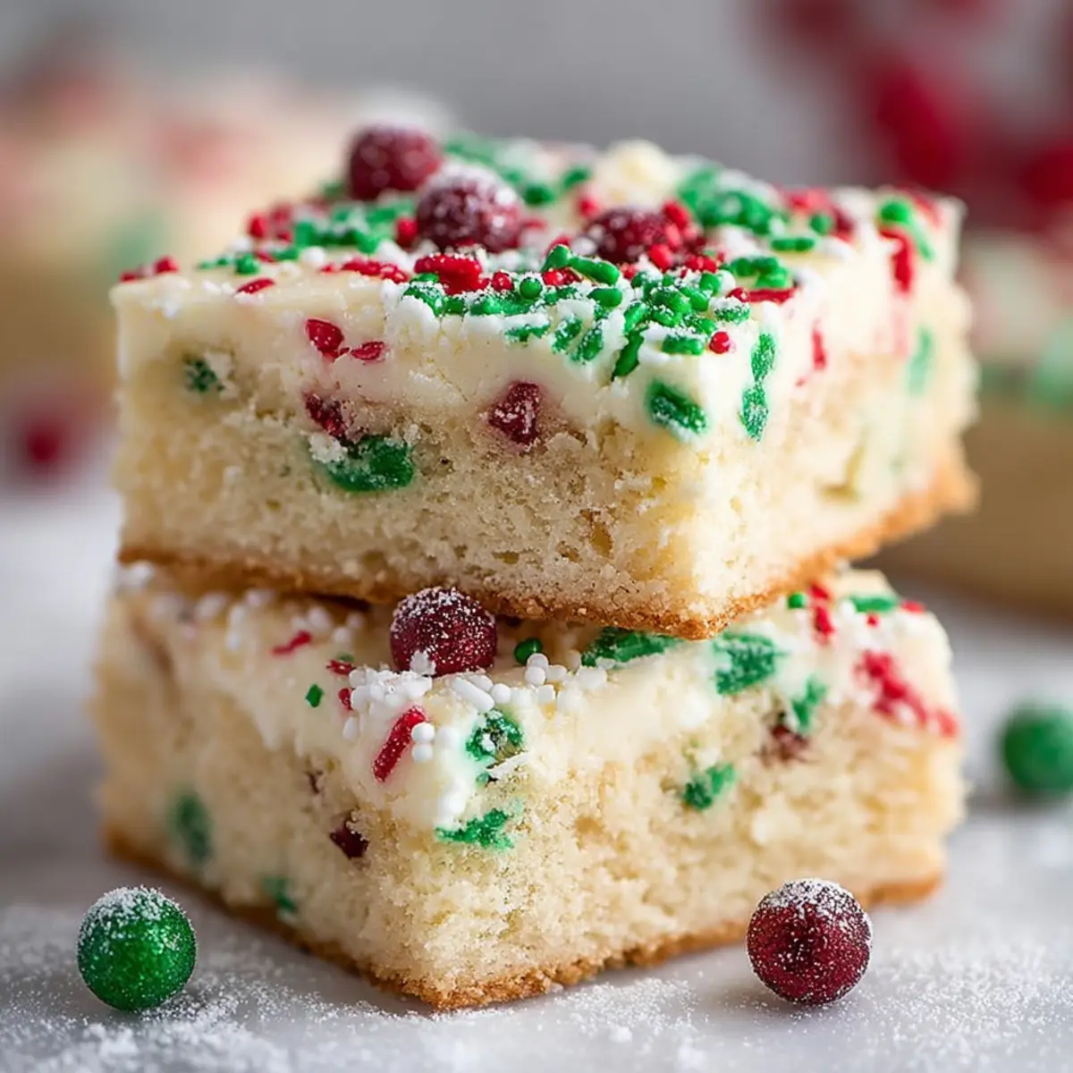 CHRISTMAS SUGAR COOKIE BARS jepoil