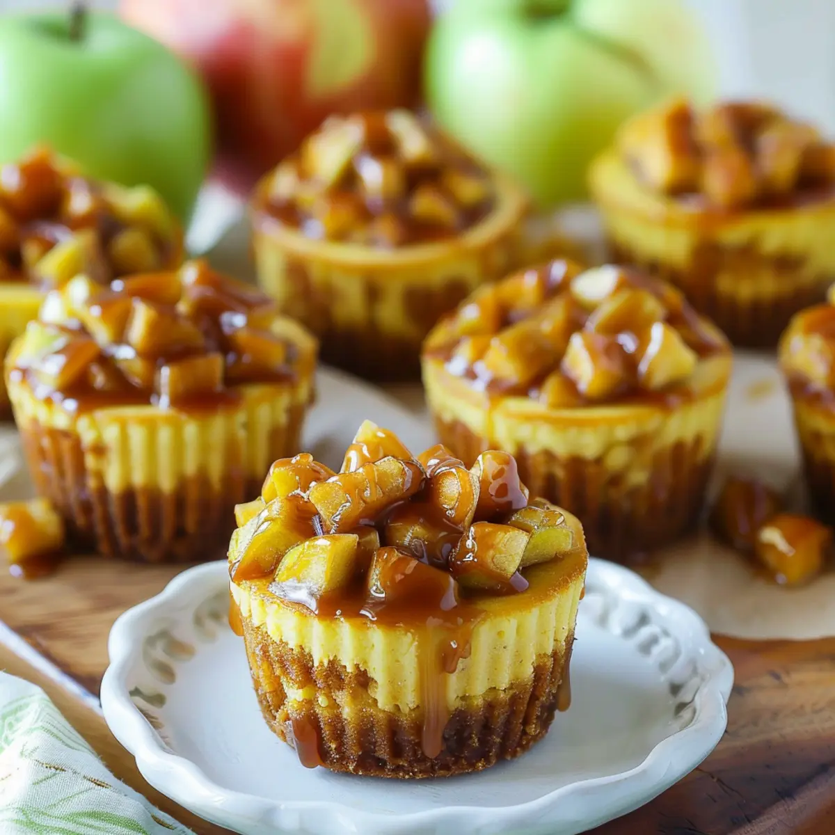 Caramel Apple Mini Cheesecakes bw7ckb