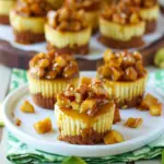 Caramel Apple Mini Cheesecakes
