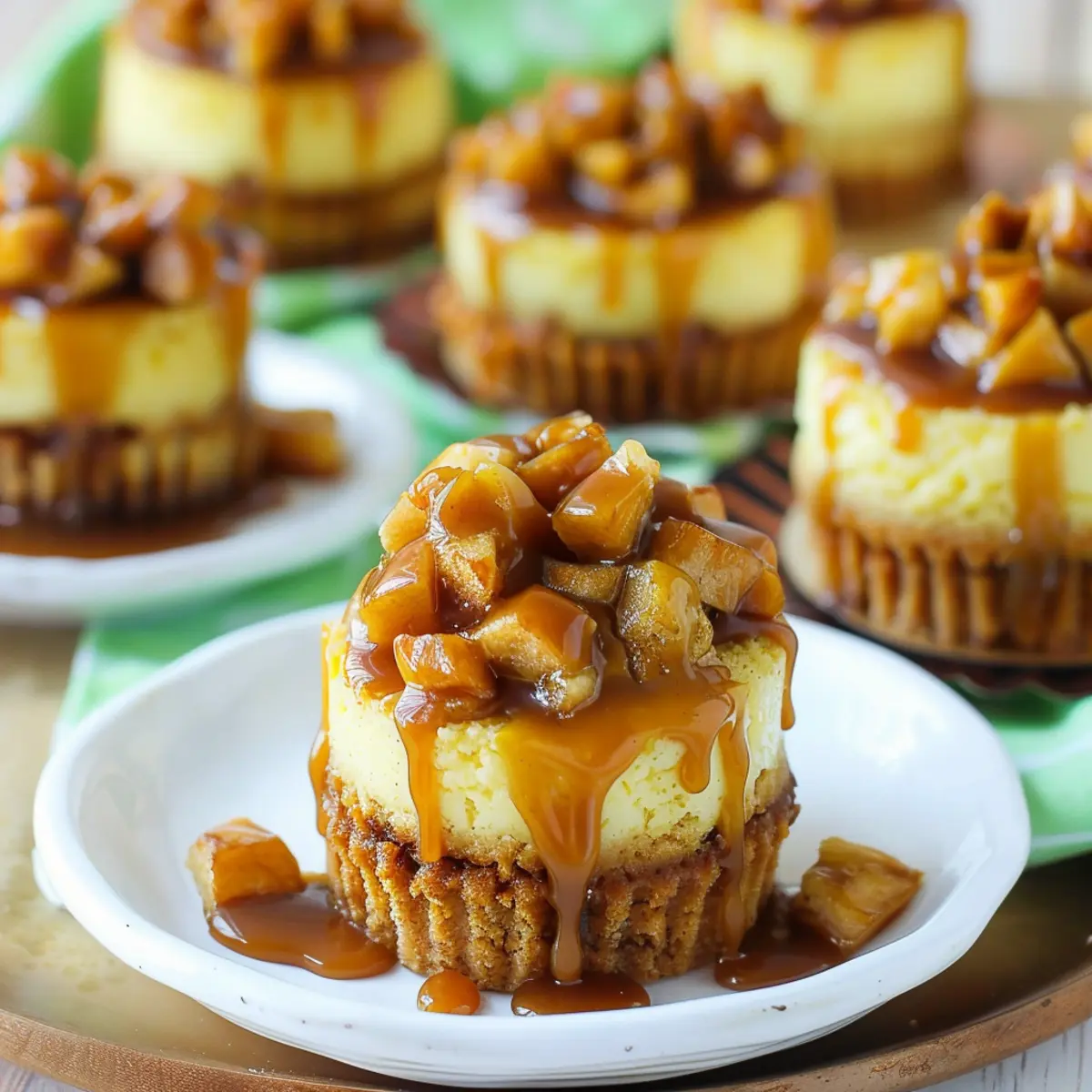 Caramel Apple Mini Cheesecakes tpmm0k