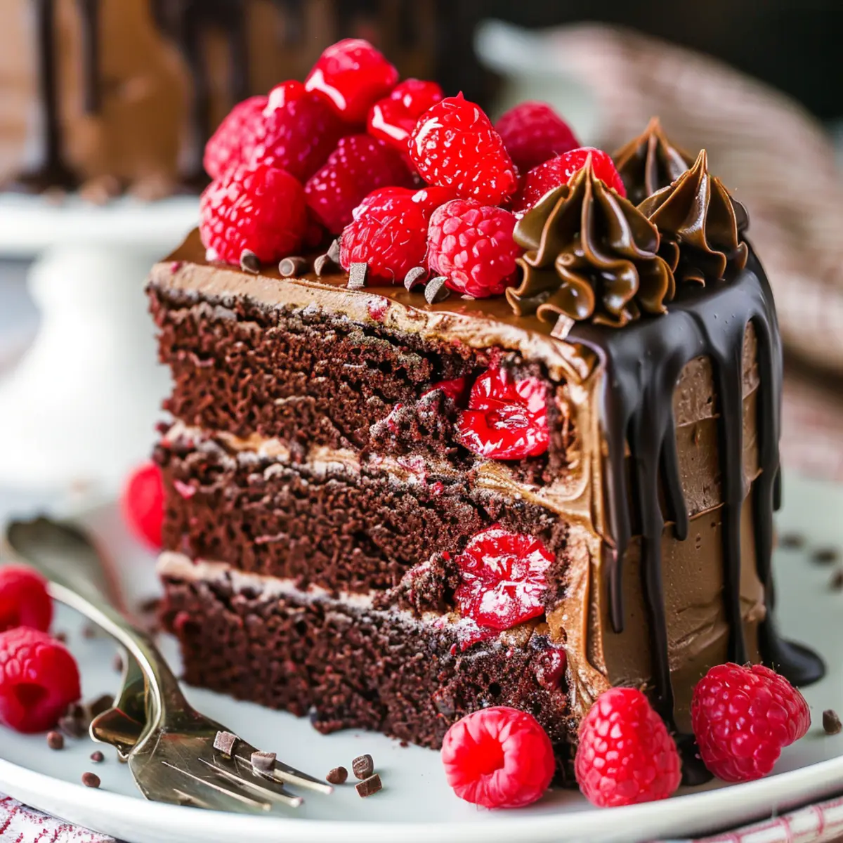 Chocolate Raspberry Layer Cake Recipe egthb8