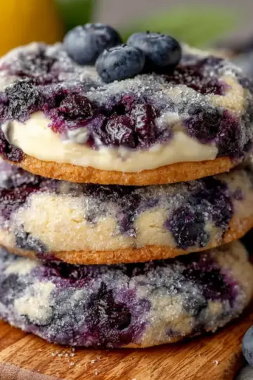 Lemon Blueberry Cheesecake Cookies