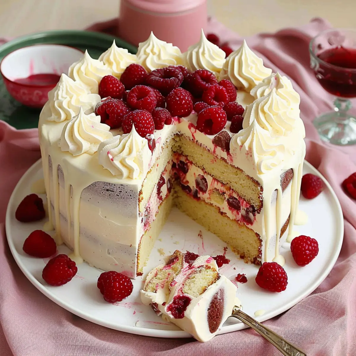 White Chocolate Raspberry Dream Cake a2vkr9