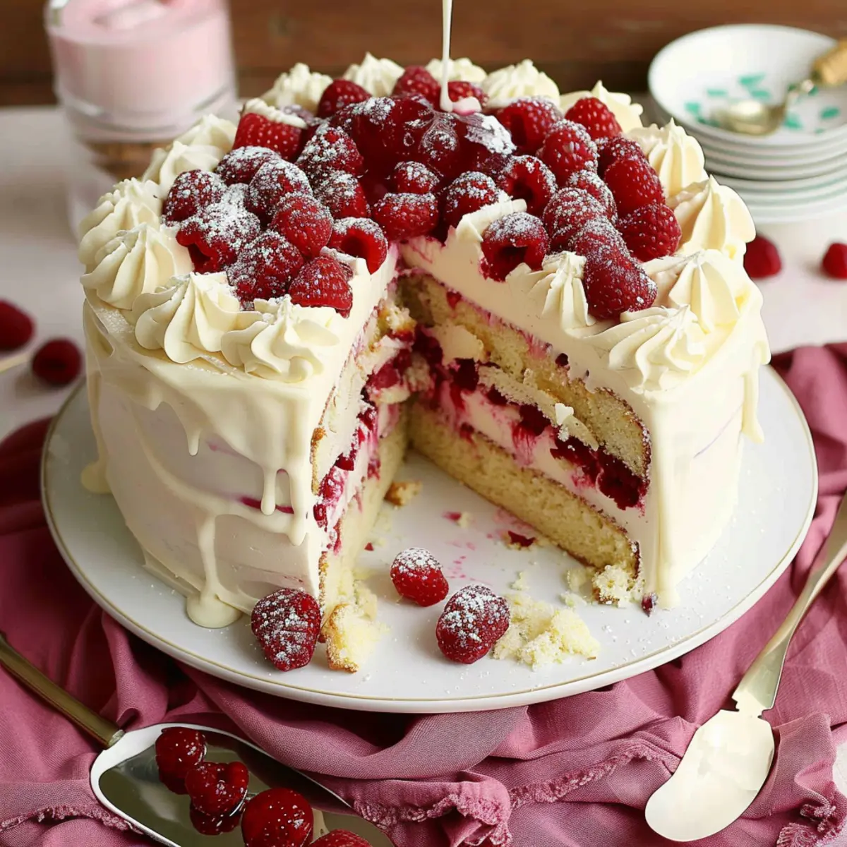 White Chocolate Raspberry Dream Cake z0lljb