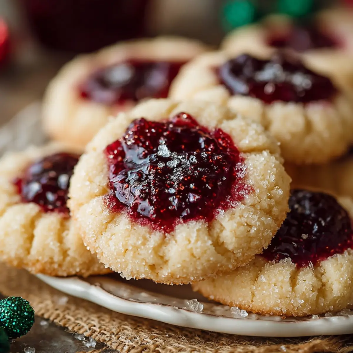 christmas thumbprint cookies doiyqk