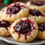 christmas thumbprint cookies