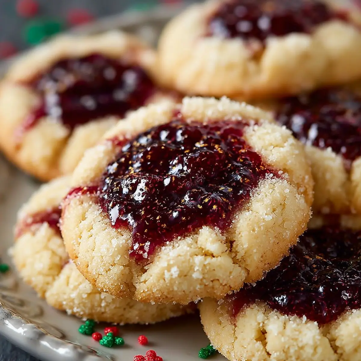 christmas thumbprint cookies jdopqd