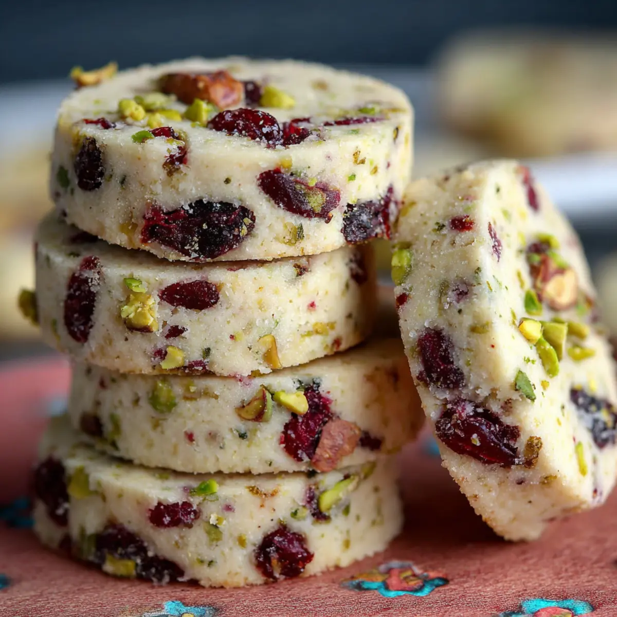 cranberry pistachio shortbread cookies h3kw0f