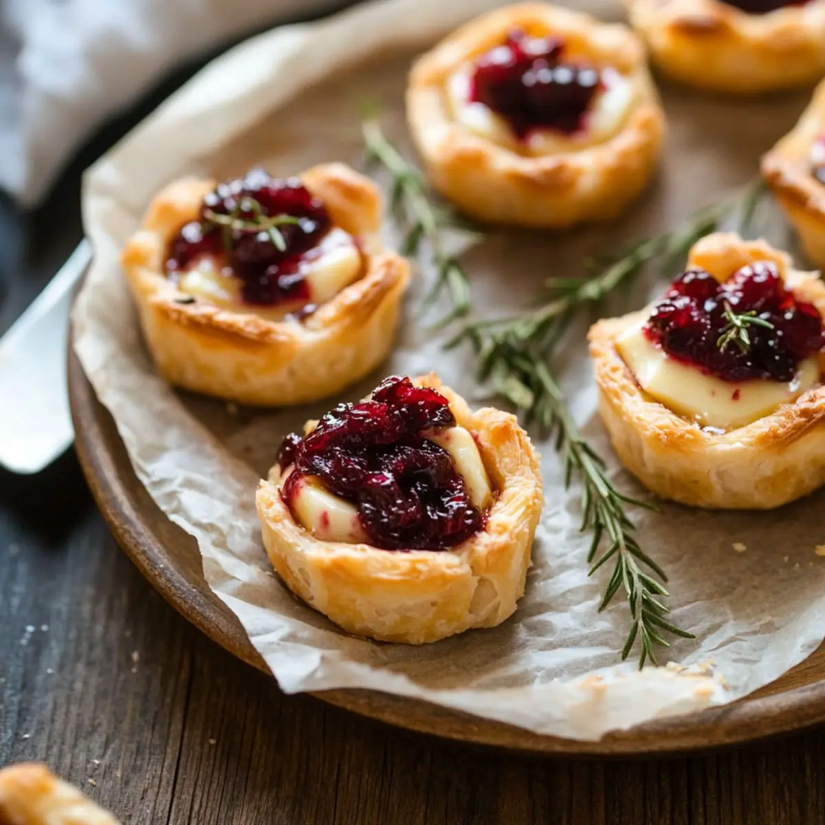 Baked Cranberry Brie Bites evk0de
