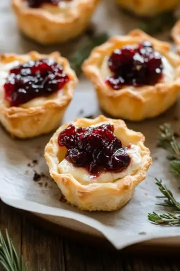 Baked Cranberry Brie Bites