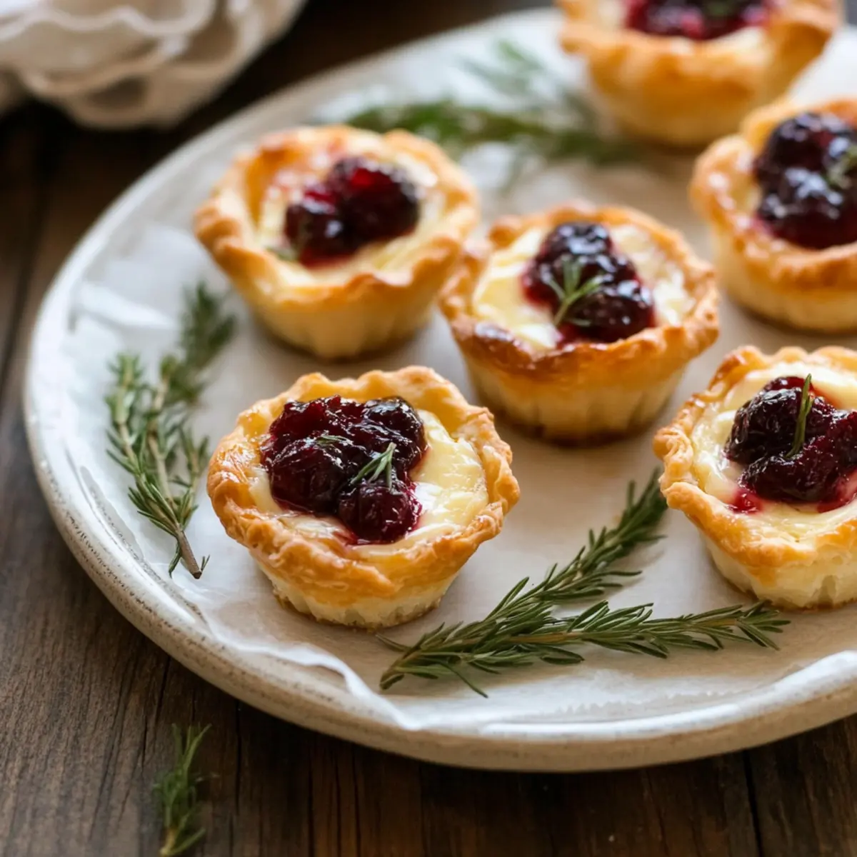 Baked Cranberry Brie Bites tkglqg