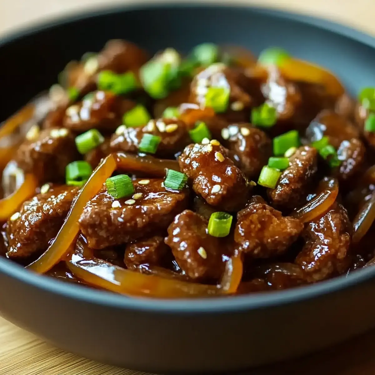 Beef and Onion Stir‑Fry