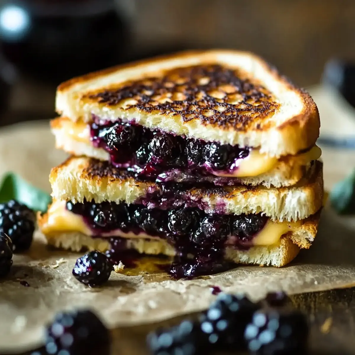 Blackberry Grilled Cheese