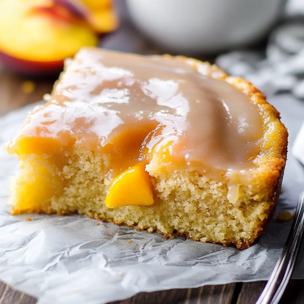 Brown Sugar Peach Cake