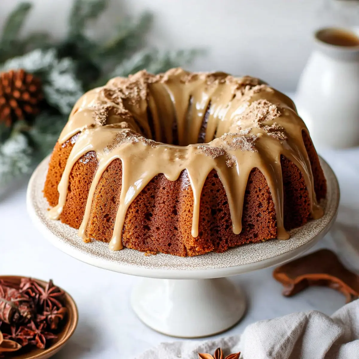 Browned Butter Chai Spice Bundt Cake