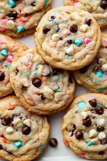 Cake Batter Chocolate Chip Cookies zgk8ke
