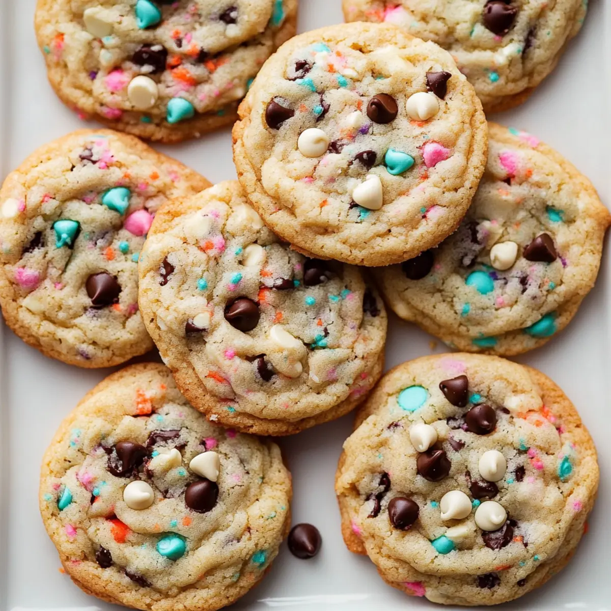 Cake Batter Chocolate Chip Cookies