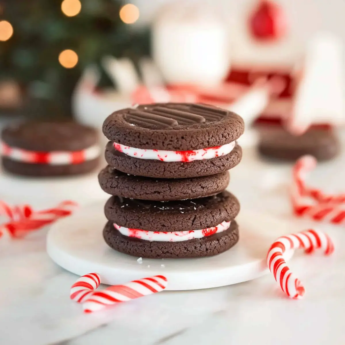 Chocolate Peppermint Sandwich Cookies rwotar