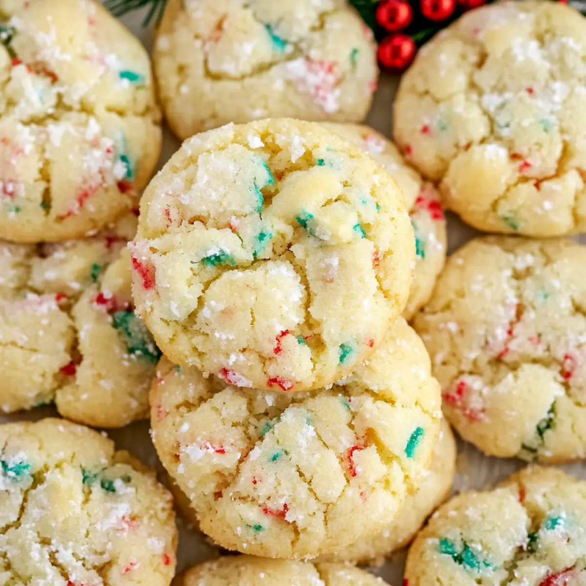 Christmas Gooey Butter Cookies