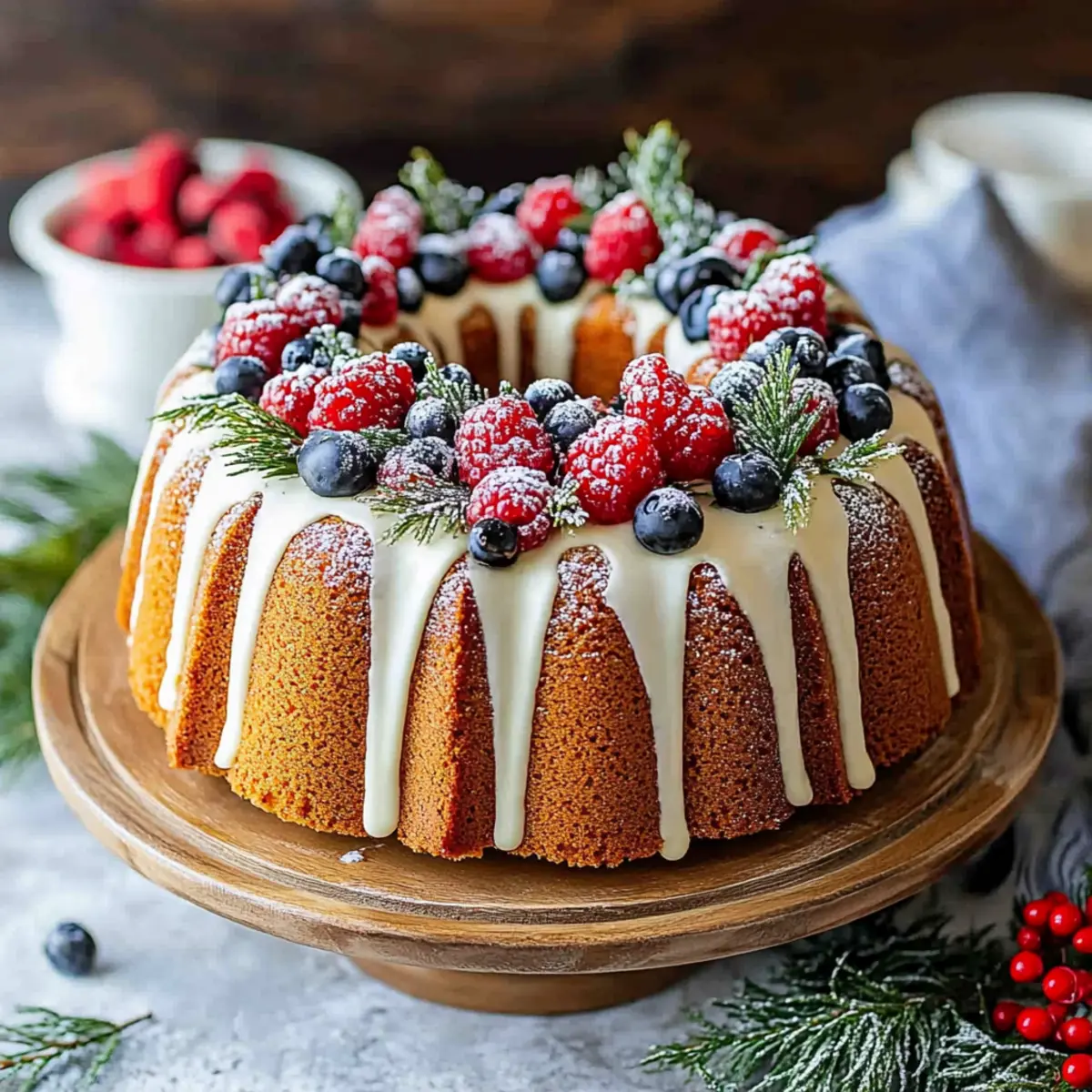 Indulgent Gluten-Free Christmas Wreath Bundt Cake to Wow Everyone 4 Christmas Wreath Bundt Cake