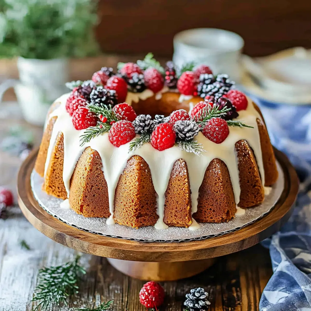 Christmas Wreath Bundt Cake ioppzc