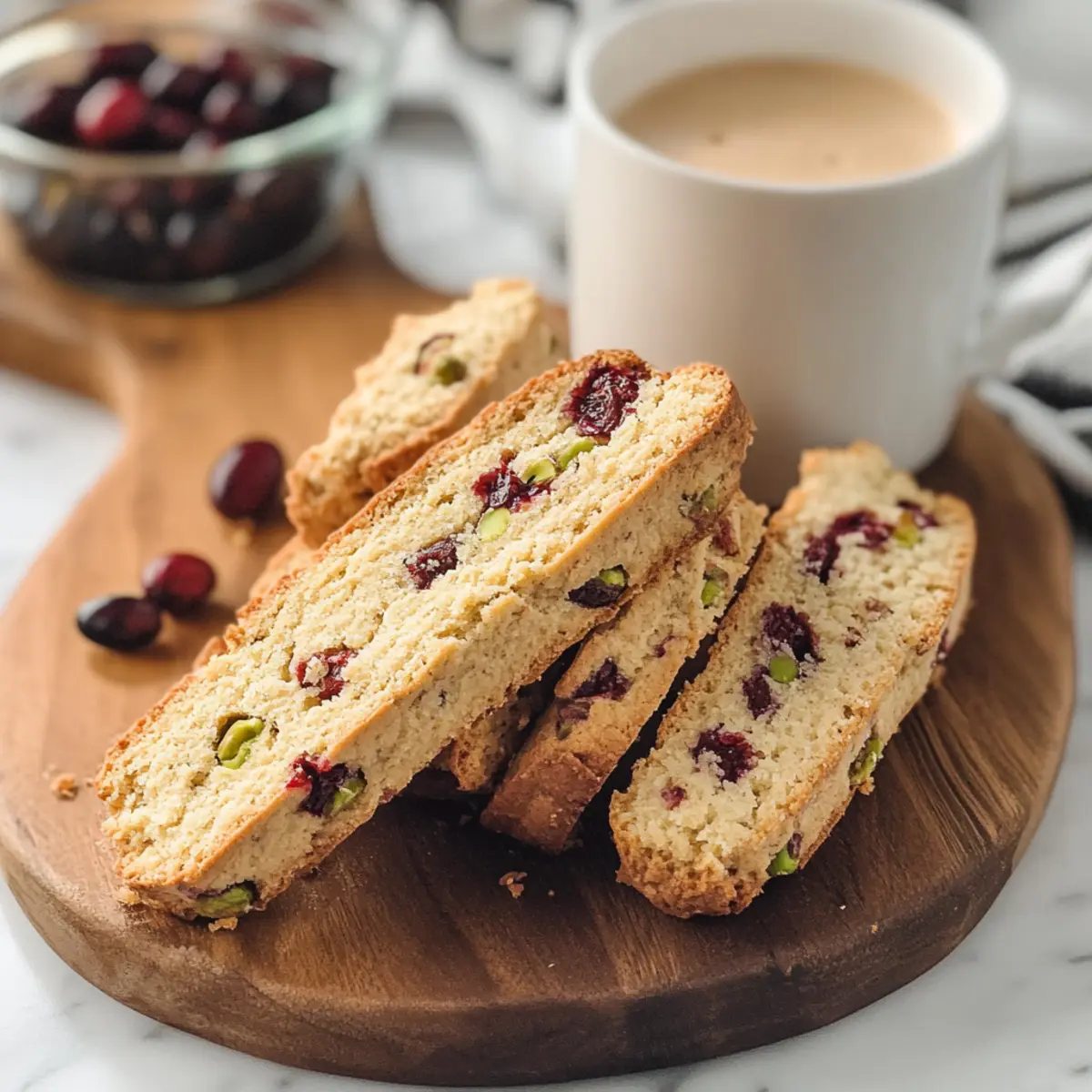 Cranberry Pistachio Biscotti kdsofz