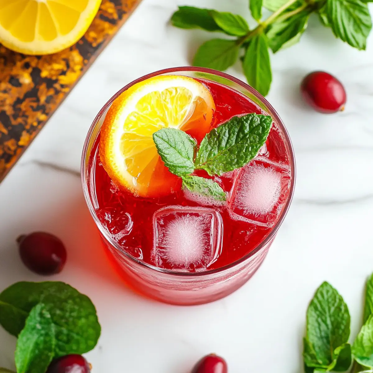 Refreshing Cranberry Spritzer: The Easy Holiday Mocktail Delight 4 Cranberry Spritzer