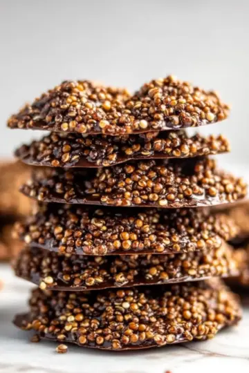 Crunchy Chocolate Quinoa Crisps ye26me