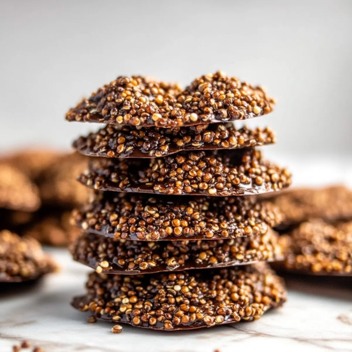 Crunchy Chocolate Quinoa Crisps