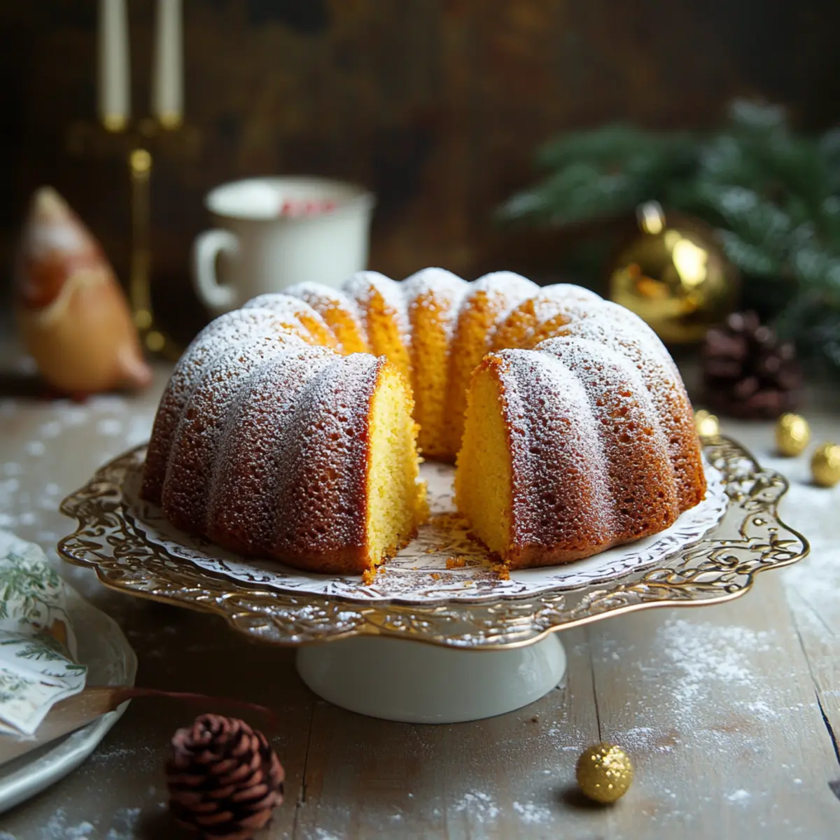 Eggnog Bundt Cake sfiwkd