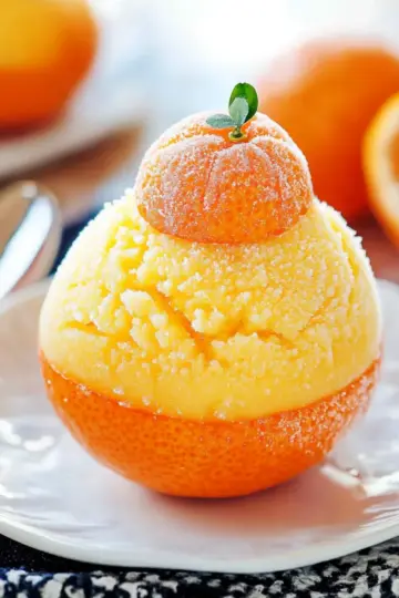 Frozen Clementine Sorbet