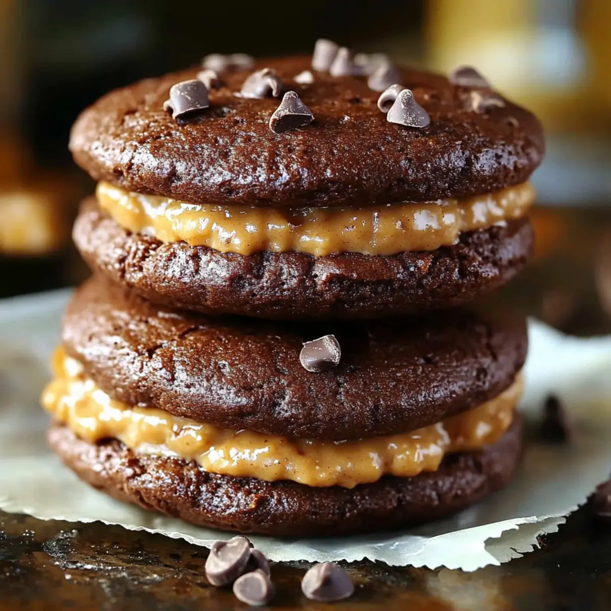 German Chocolate Whoopie Pies