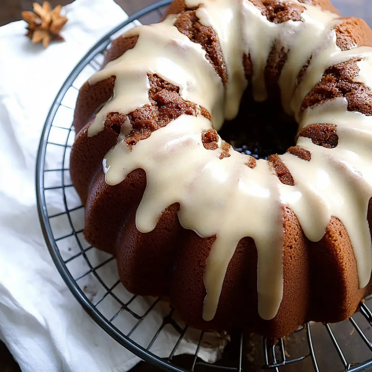 Gingerbread Bundt Cake with Maple Glaze yowqzj
