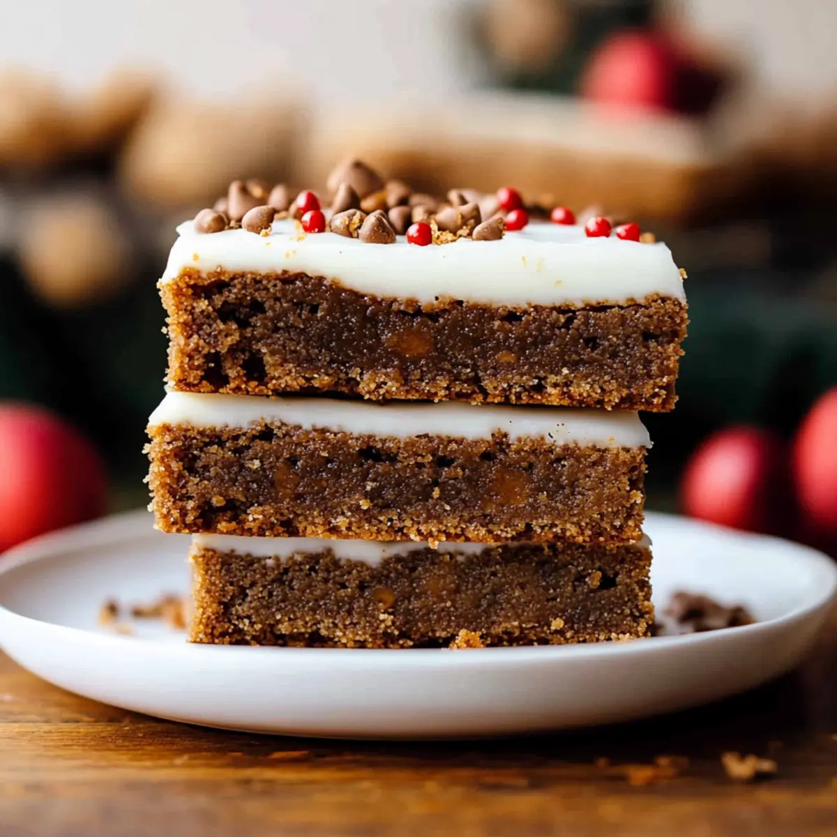 Gingerbread Cookie Bars