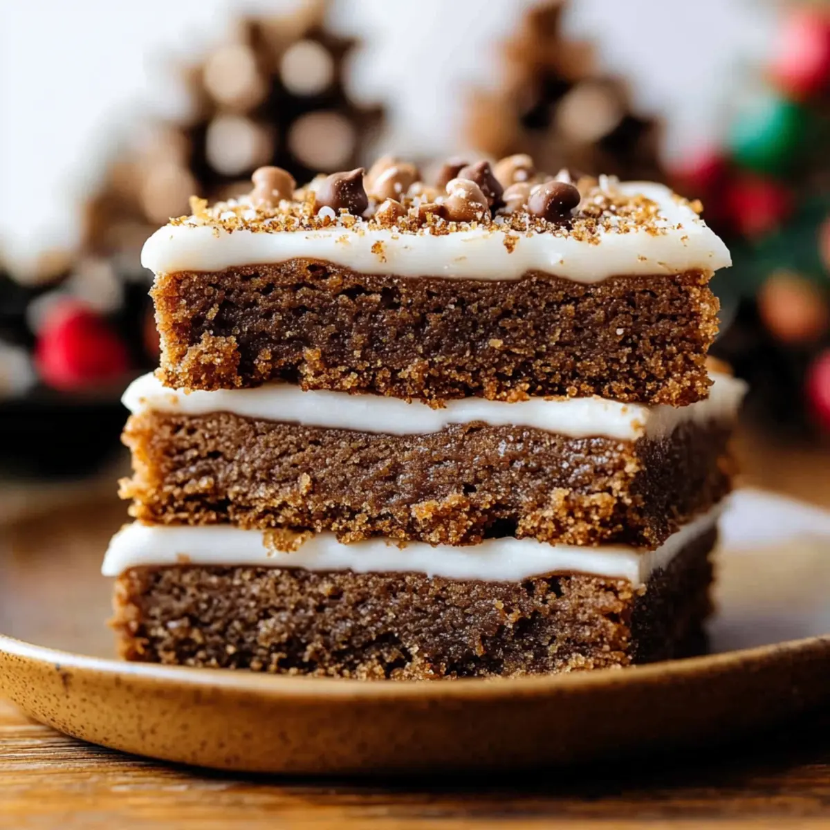 Gingerbread Cookie Bars vtwjtw