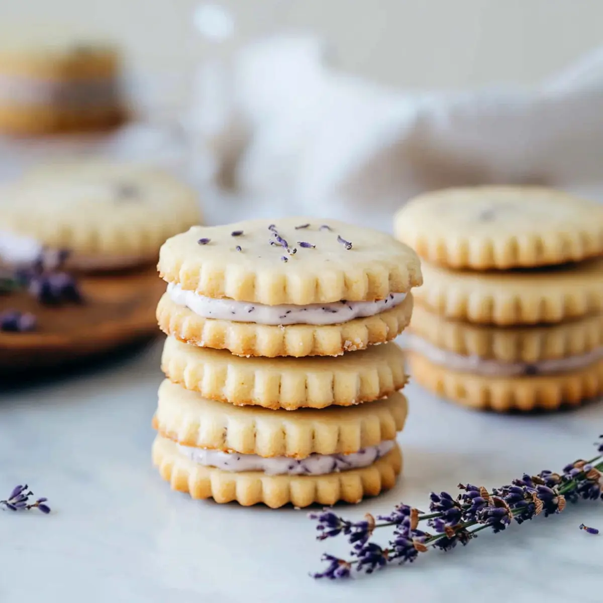 Lavender Lemon Sandwich Cookies hg5cju