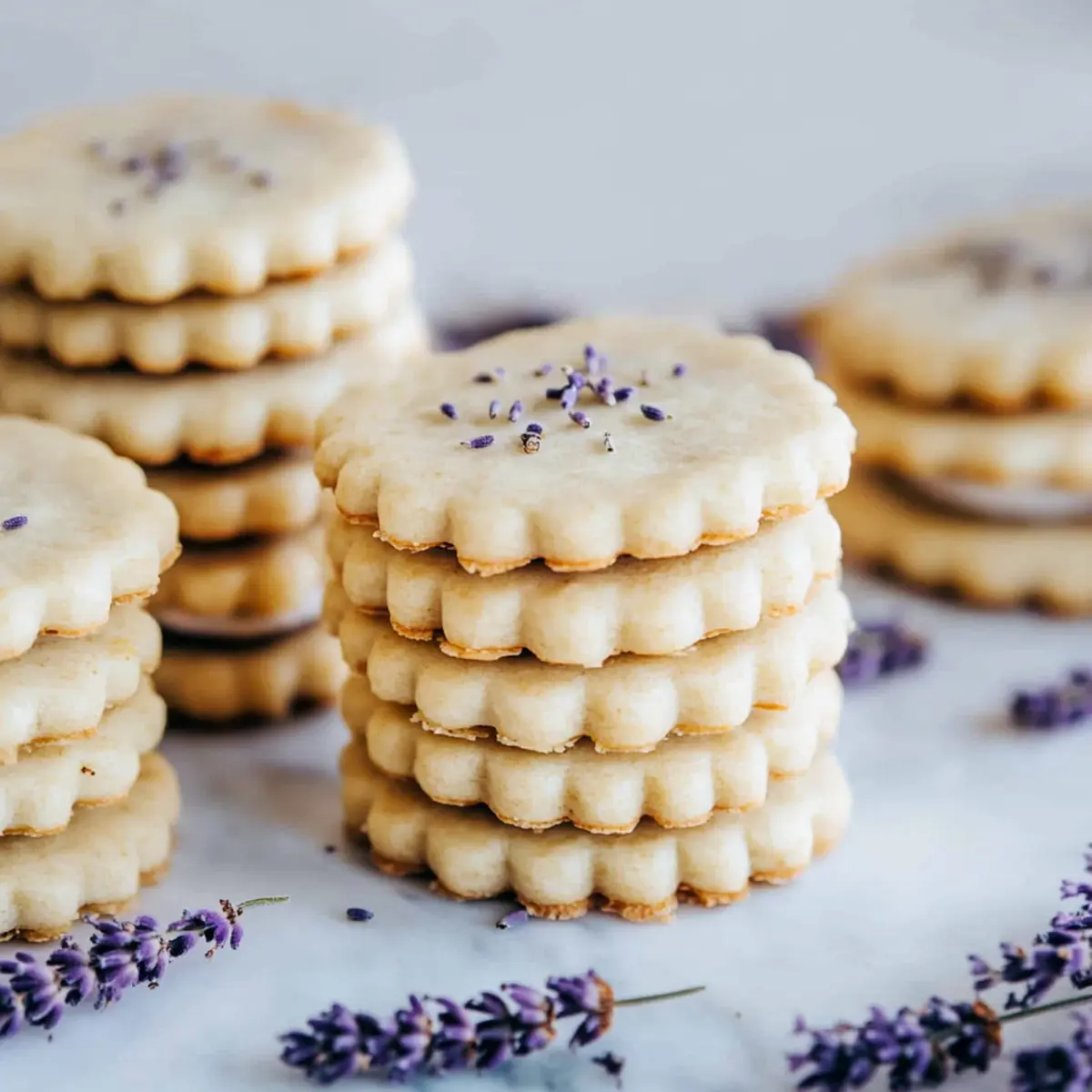 Lavender Lemon Sandwich Cookies