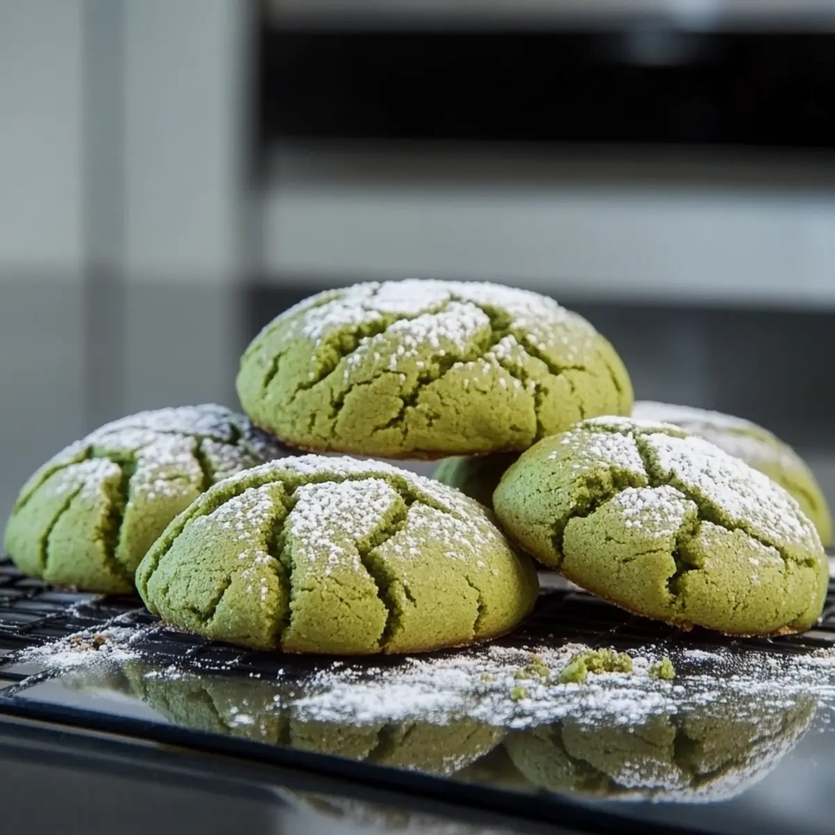 Matcha Crinkle Cookies mglea0