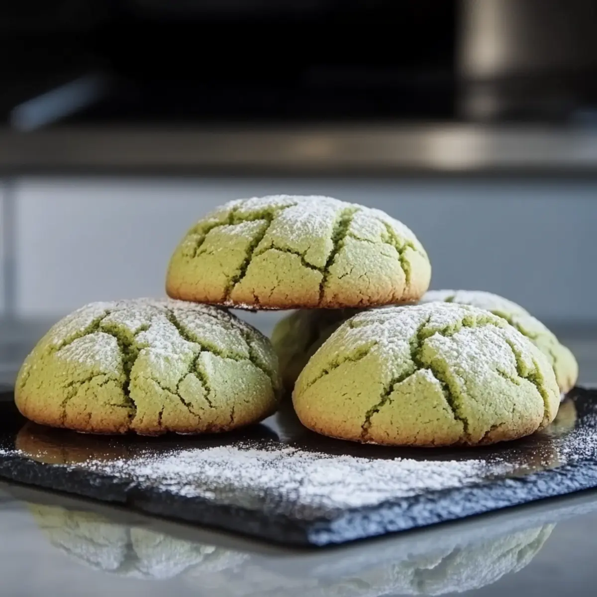 Matcha Crinkle Cookies s7ttt8