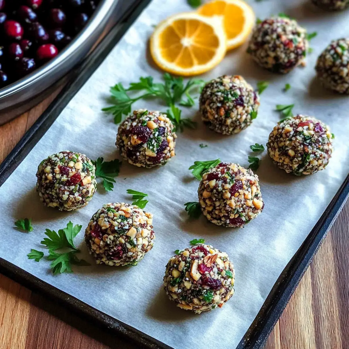 Mini Cranberry Pecan Goat Cheese Balls nzepel