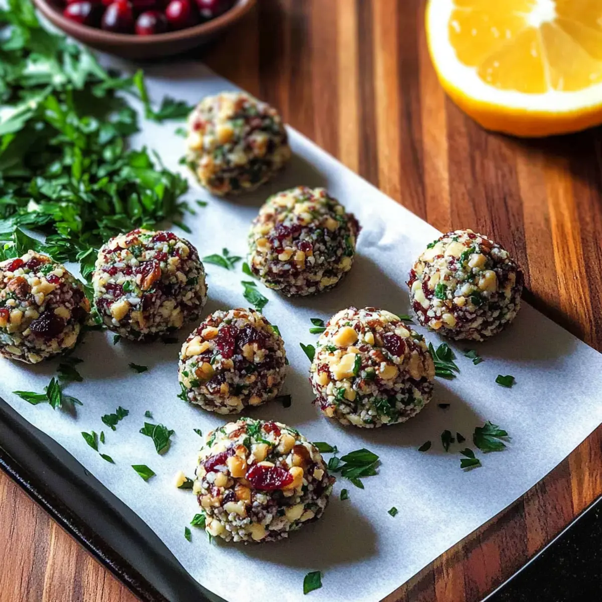 Mini Cranberry Pecan Goat Cheese Balls tpy0ar