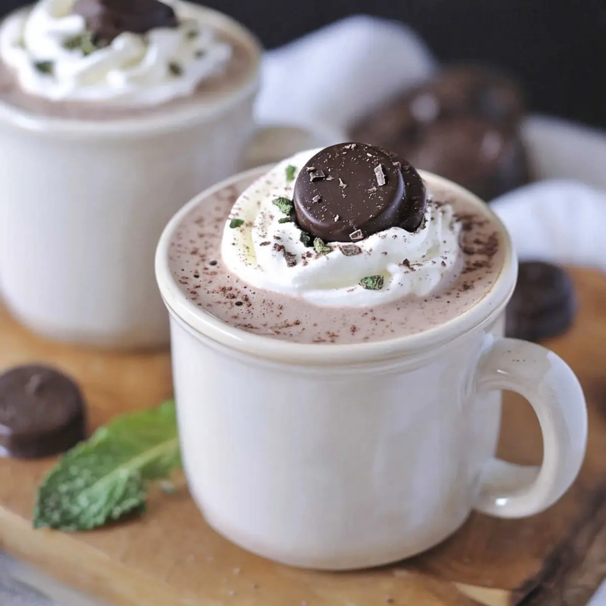 Mint Hot Chocolate sayham