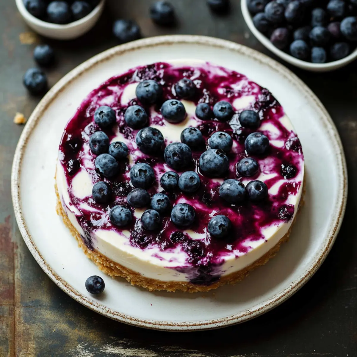 No Bake Blueberry Cheesecake aiborg