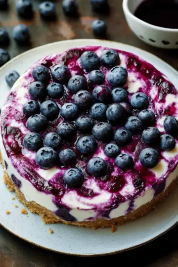 No-Bake Blueberry Cheesecake