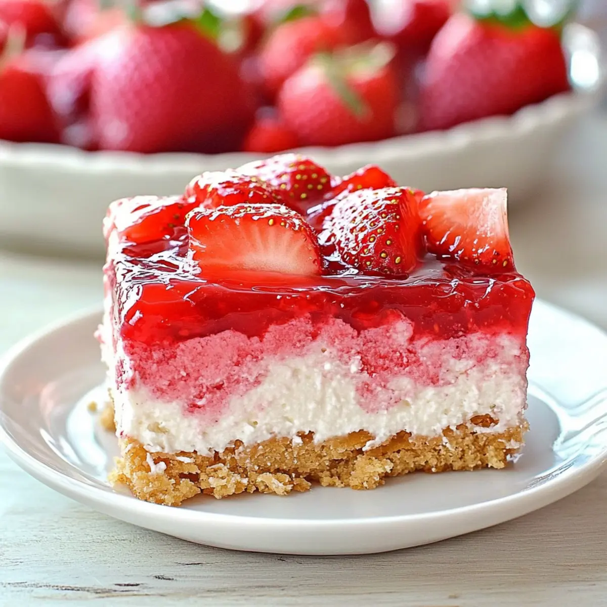 No Bake Strawberry Heaven Dessert a5tz4c