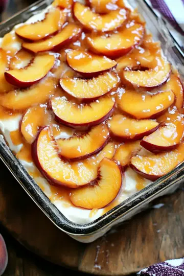 Peach Icebox Cake